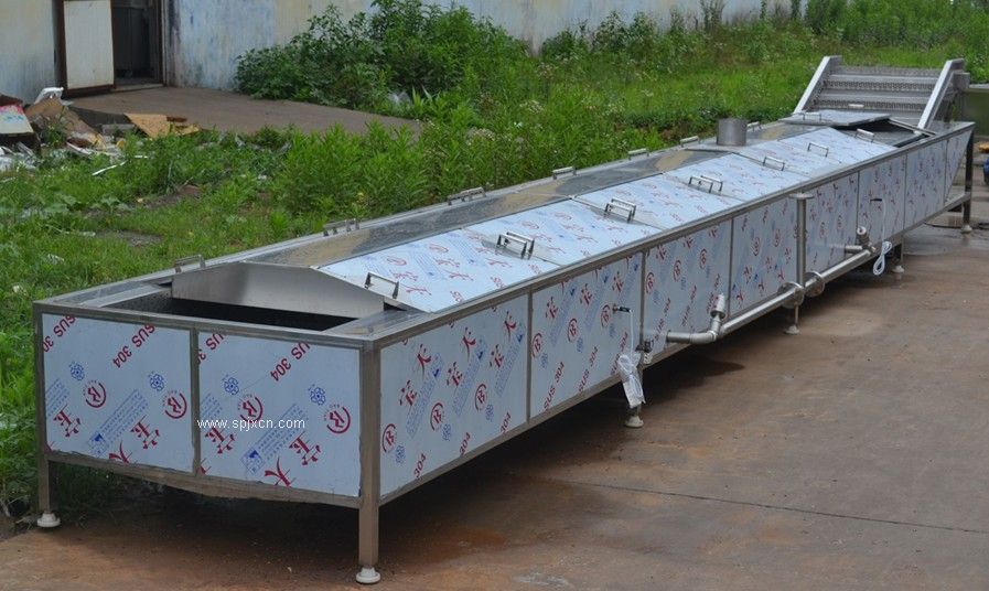 金針菇漂燙機，蘑菇漂燙殺青設備