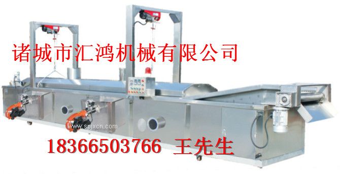 燃氣、柴油加熱全自動(dòng)油炸流水線(xiàn)