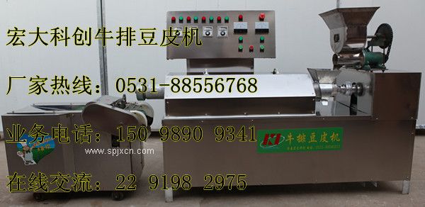 山東全自動(dòng)牛排豆皮機設備